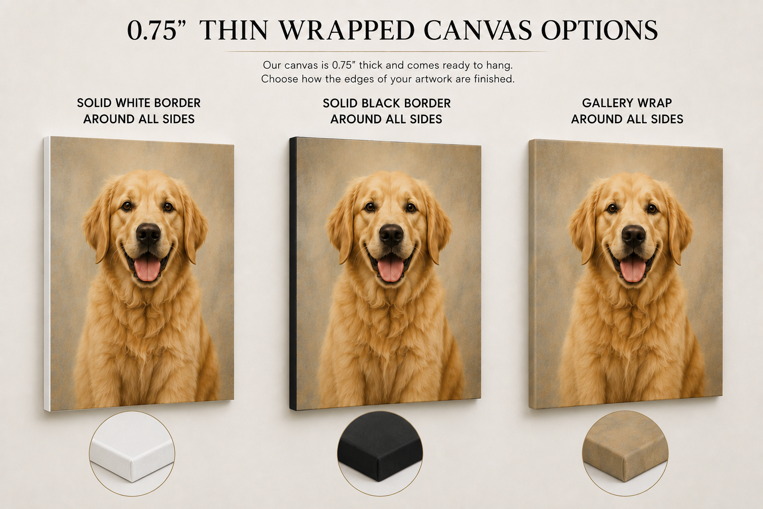 Turn Your Favourite Animal Photo into a (Thin Canvas 0.75")